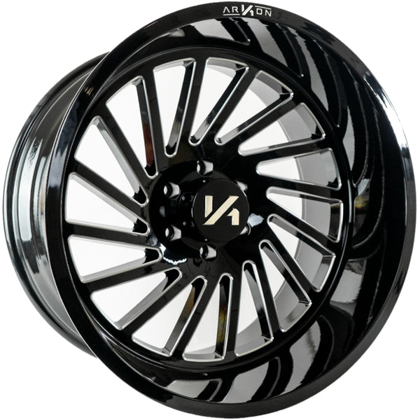 K14122208345 - Arkon Caesar 22X12 6X139.7 -51mm Gloss Black with