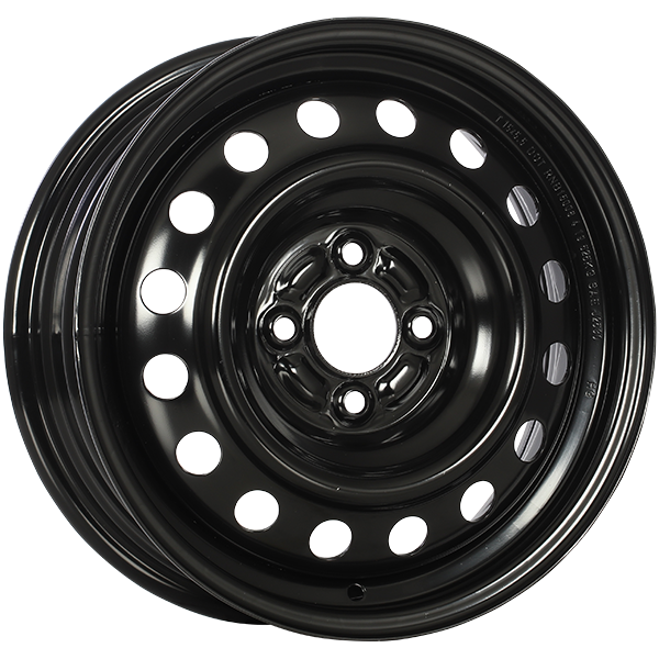 RNB15006A - RNB Steel Wheel 15X6.0 4x100 40mm Black E-Coating - RNB Wheels Canada