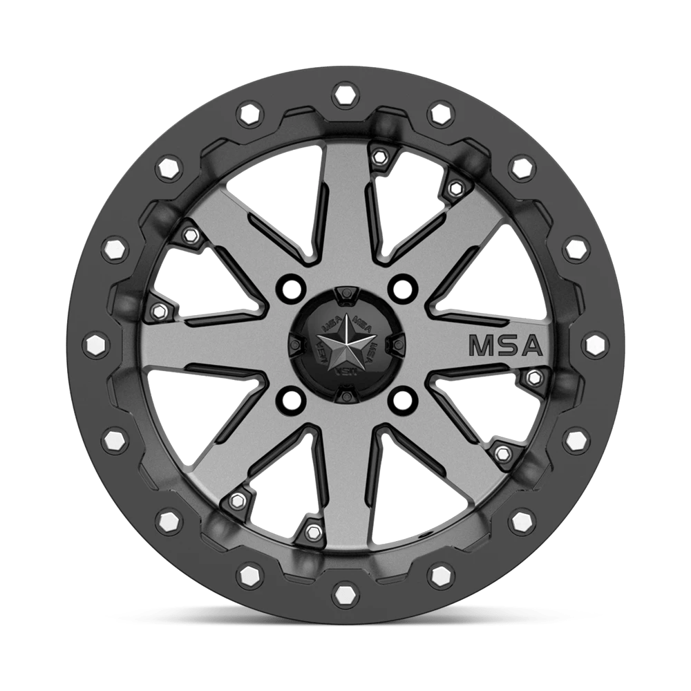 M21-04037 - MSA M21 Lok Beadlock 14X10 4X137 -10 mm Charcoal Tint - GXPW Wheels Canada