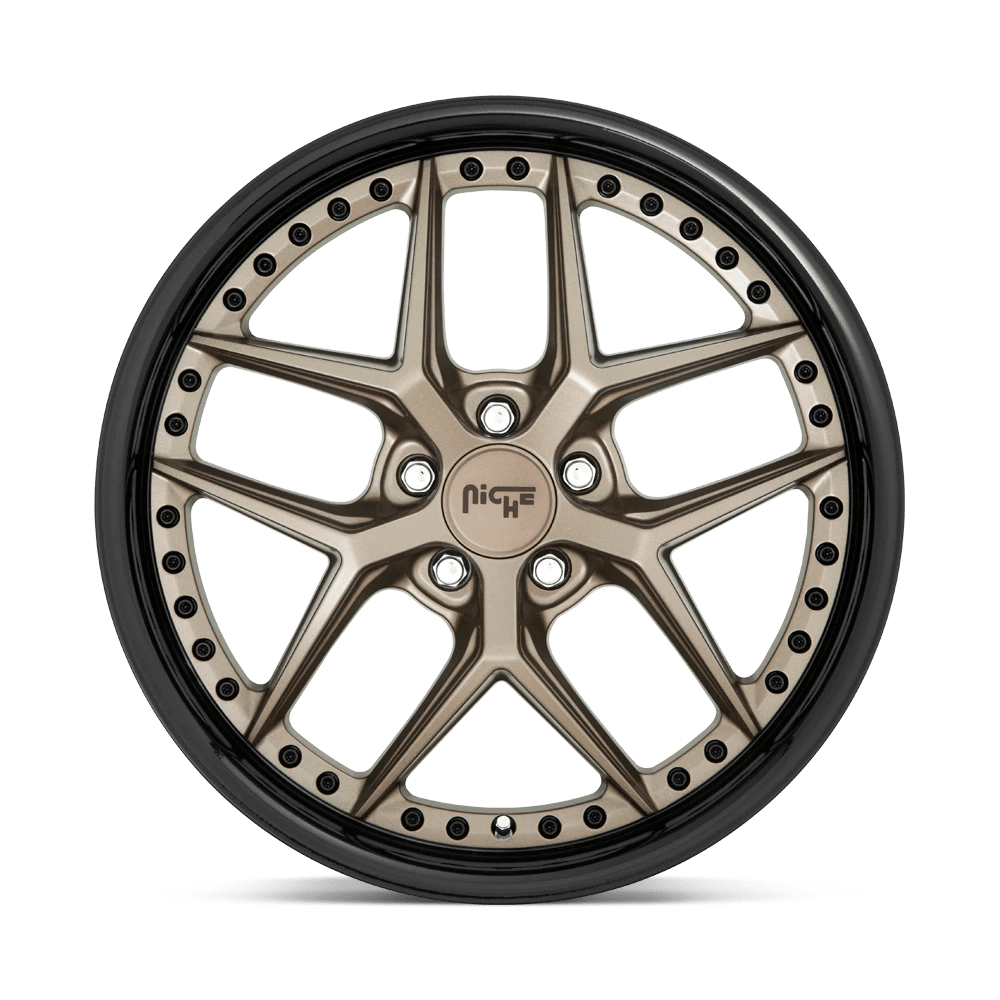 M2271985F8+42 - Niche M227 Vice 19X8.5 5X112 42mm Matte Bronze Black Bead  Ring - BCDQ Wheels Canada – Capital Auto Parts