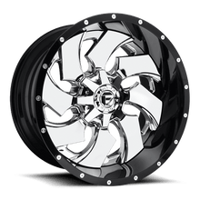 Load image into Gallery viewer, D24020207047 - Fuel Off-Road D240 Cleaver 20X12 5X139.7 / 5X150 ET -44mm Chrome Plated Gloss Black Lip - Fuel Off-Road Wheels Canada
