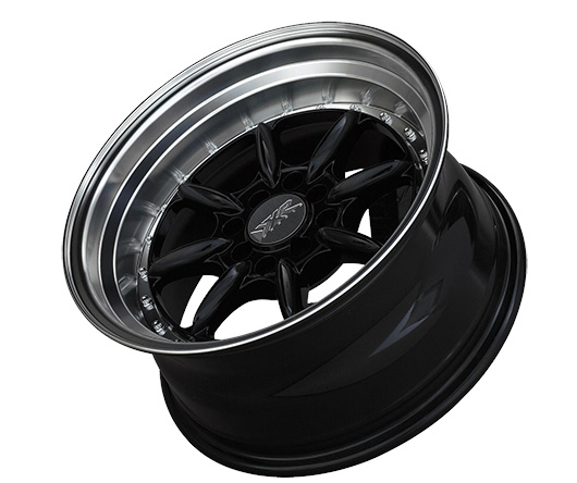 025584621 - XXR 002.5 15X8 4X114.3 / 4X100 0mm Black / Machined Lip - XXR Wheels Canada