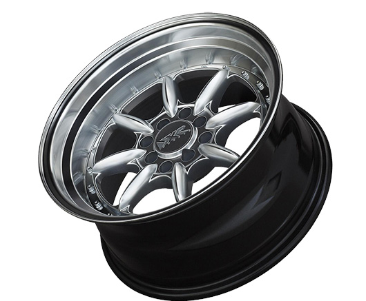 025584631 - XXR 002.5 15X8 4X114.3 / 4X100 0mm Hyper Silver / Machined Lip - XXR Wheels Canada