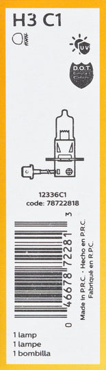 H3C1 Philips Standard Headlight H3 - Standard - Single Commercial Pack Philips Bulbs