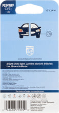 Load image into Gallery viewer, PS24WFFCVB1 Philips CrystalVision Fog Bulb PS24W - CrystalVision Ultra - Single Blister Pack Philips Bulbs