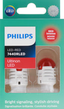 Load image into Gallery viewer, 7440RLED Philips Ultinon LED 7440RLED - Ultinon LED - Red Philips Bulbs