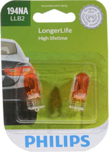 Load image into Gallery viewer, 194NALLB2 Philips LongerLife Miniature 194NALL - LongerLife - Twin Blister Pack Philips Bulbs