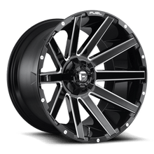 Load image into Gallery viewer, D61524201847 - Fuel Off-Road D615 Contra 24X12 8X180 ET -44mm Gloss Black Milled - Fuel Off-Road Wheels Canada