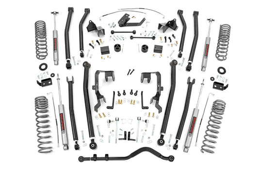 78530A 4 Inch Lift Kit - Long Arm - Jeep Wrangler JK 2WD/4WD (2007-2011) Rough Country Canada