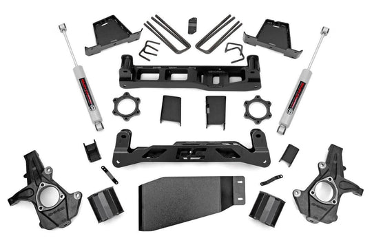 23630 6 Inch Lift Kit - Chevy Silverado & GMC Sierra 1500 4WD (2007-2013) Rough Country Canada