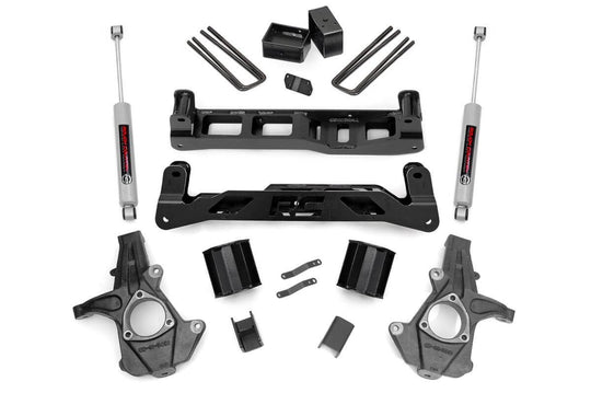 26130 5 Inch Lift Kit - Chevy Silverado & GMC Sierra 1500 2WD (2007-2013) Rough Country Canada
