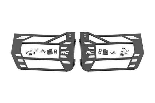 10586A Tubular Doors - Front - Jeep Wrangler JK (2007-2018) Rough Country Canada