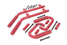 Load image into Gallery viewer, 6503RED Grab Handles - Steel - FR &amp; RR - Red - Jeep Wrangler JK (2007-2018) Rough Country Canada
