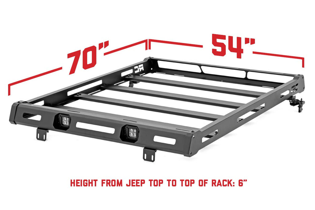 10605 Roof Rack - Jeep Wrangler JK (2007-2018) Rough Country Canada