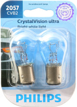 Load image into Gallery viewer, 2057CVB2 Philips CrystalVision ultra miniature 2057 - CrystalVision Ultra - Twin Blister Pack Philips Bulbs