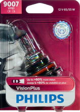 Load image into Gallery viewer, 9007VPB1 Philips VisionPlus Headlight 9007 - VisionPlus - Single Blister Pack Philips Bulbs