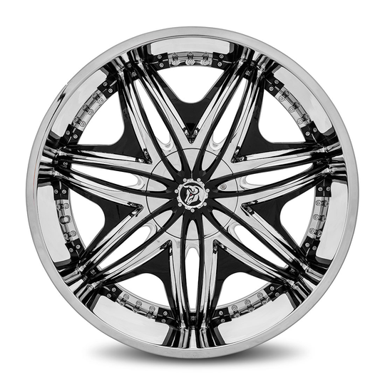 MOR-2616D593087 - Diablo Morpheus 26X10 6X139.7 / 6X135 30mm Chrome - Diablo Wheels Canada