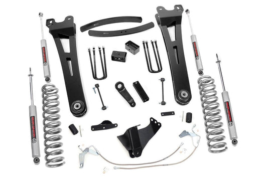 538.20 6 Inch Lift Kit - Diesel - Radius Arm - Ford Super Duty 4WD (08-10) Rough Country Canada