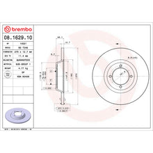 Charger l'image dans la galerie, 08.1629.10 Brembo Solid Standard Rotor Brembo Brake Canada