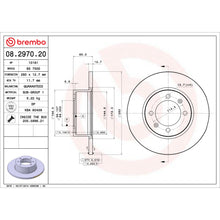 Load image into Gallery viewer, 08.2970.20 Brembo Solid Standard Rotor Brembo Brake Canada