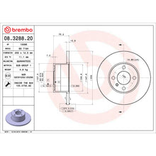 Load image into Gallery viewer, 08.3288.20 Brembo Solid Standard Rotor Brembo Brake Canada