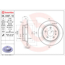 Load image into Gallery viewer, 08.4487.10 Brembo Solid Standard Rotor Brembo Brake Canada