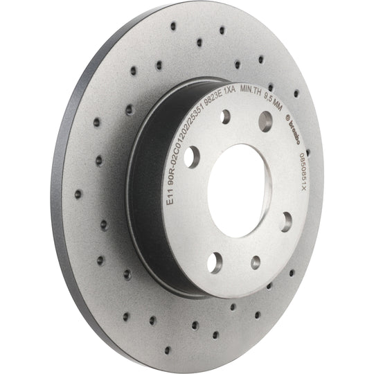 KTX0087 Brembo Ceramic Brake Pad and XTRA Solid Drilled Brake Disc Kit Brembo Brake Canada