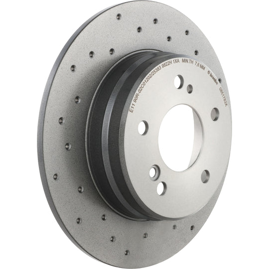 08.5178.3X Brembo Premium UV Coated Rear XTRA Cross Drilled Brake Rotor Brembo Brake Canada