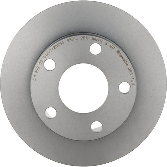 KT04283 Low-Met Brake Pad and UV Coated Solid  Brake Disc Kit Brembo Canada