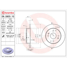 Load image into Gallery viewer, 08.5803.10 Brembo Solid Standard Rotor Brembo Brake Canada