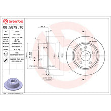 Charger l'image dans la galerie, 08.5879.10 Brembo Solid Standard Rotor Brembo Brake Canada