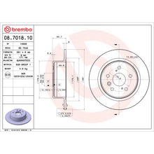 Load image into Gallery viewer, 08.7018.10 Brembo Solid Standard Rotor Brembo Brake Canada