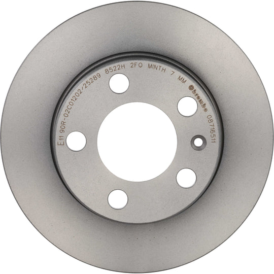 08.7165.11 Brembo UV Coated Solid Brake Rotor Brembo Brake Canada
