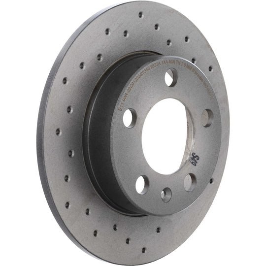 08.7165.1X Brembo Premium UV Coated Rear XTRA Cross Drilled Brake Rotor Brembo Brake Canada