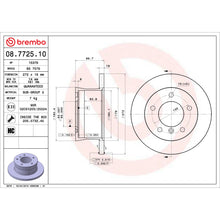 Load image into Gallery viewer, 08.7725.10 Brembo Solid Standard Rotor Brembo Brake Canada