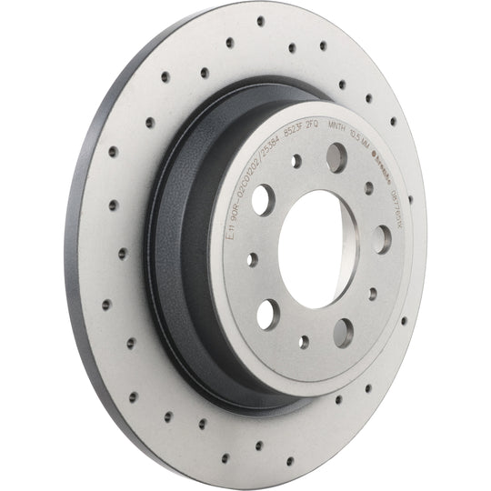 08.7765.1X Brembo Premium UV Coated Rear XTRA Cross Drilled Brake Rotor Brembo Brake Canada