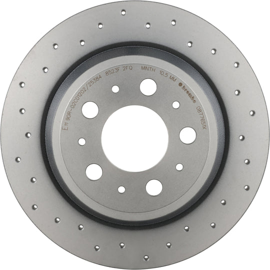 08.7765.1X Brembo Premium UV Coated Rear XTRA Cross Drilled Brake Rotor Brembo Brake Canada