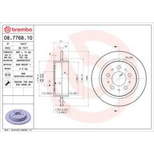 Load image into Gallery viewer, 08.7768.10 Brembo Solid Standard Rotor Brembo Brake Canada