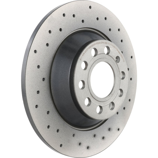 08.8843.2X Brembo Premium UV Coated Rear XTRA Cross Drilled Brake Rotor Brembo Brake Canada
