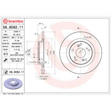 Load image into Gallery viewer, 08.9092.11 Brembo UV Coated Solid Brake Rotor Brembo Brake Canada