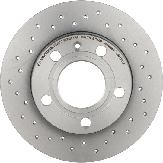 KTX0096 Brembo Ceramic Brake Pad and XTRA Solid Drilled Brake Disc Kit Brembo Brake Canada