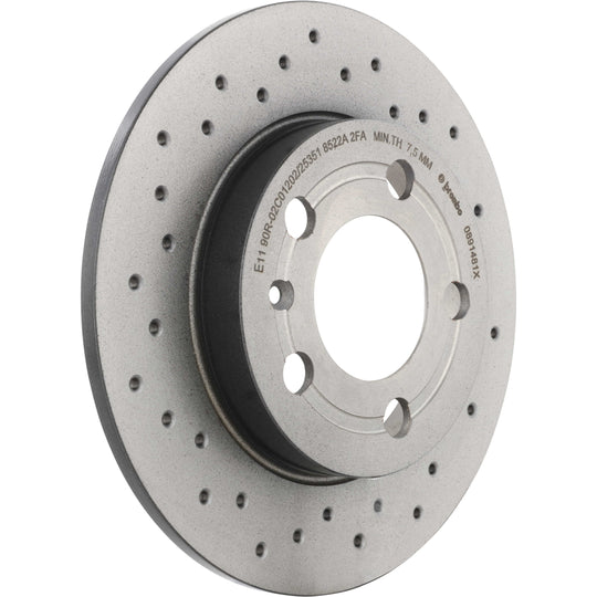 KTX0099 Brembo Ceramic Brake Pad and XTRA Solid Drilled Brake Disc Kit Brembo Brake Canada