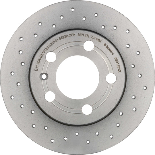KTX4056 Brembo Low-Met Brake Pad and XTRA Solid Drilled Brake Disc Kit Brembo Brake Canada