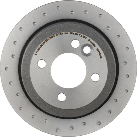 08.9163.1X Brembo Premium UV Coated Rear XTRA Cross Drilled Brake Rotor Brembo Brake Canada