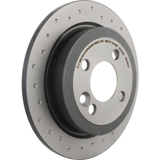 KTX0160 Brembo Ceramic Brake Pad and XTRA Solid Drilled Brake Disc Kit Brembo Brake Canada