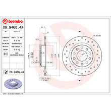 Load image into Gallery viewer, KTX0141 Brembo Ceramic Brake Pad and XTRA Solid Drilled Brake Disc Kit Brembo Brake Canada
