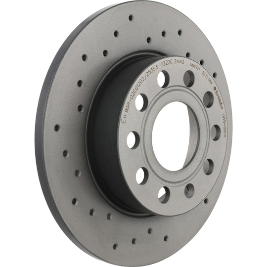 08.9488.1X Brembo Premium UV Coated Rear XTRA Cross Drilled Brake Rotor Brembo Brake Canada
