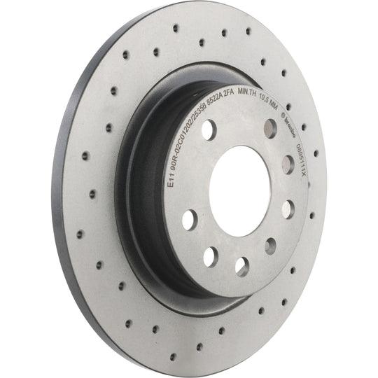 KTX0118 Brembo Ceramic Brake Pad and XTRA Solid Drilled Brake Disc Kit Brembo Brake Canada