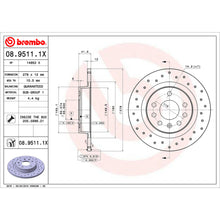 Load image into Gallery viewer, KTX0118 Brembo Ceramic Brake Pad and XTRA Solid Drilled Brake Disc Kit Brembo Brake Canada