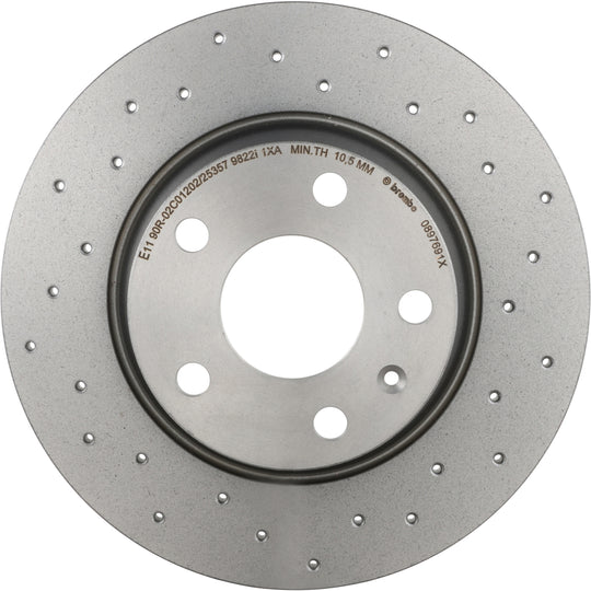 KTX0097 Brembo Ceramic Brake Pad and XTRA Solid Drilled Brake Disc Kit Brembo Brake Canada